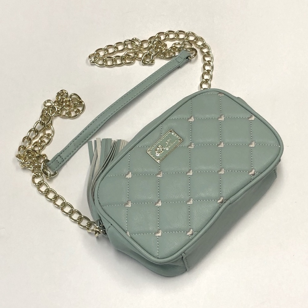 Luv Betsy by Betsy Johnson Blue Quilted Crossbody